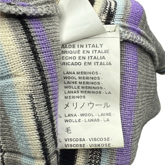 Missoni Zigzag Knit Tube Top in Purple and Black  Size Small - Picture 9 of 11